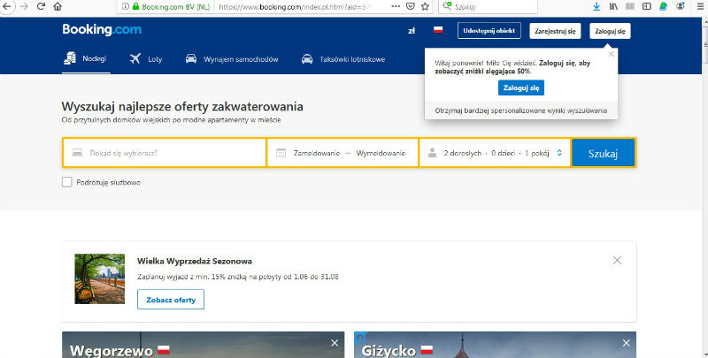 Booking.com – rezerwacje noclegów, hoteli